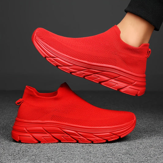 Daniel | Herren Slip-On Sneaker mit Strickschaft, Ademend, Sportlich