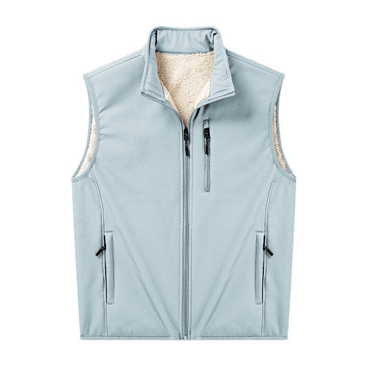 Boris | Herren Softshell-Weste mit Stehkragen und Reißverschluss