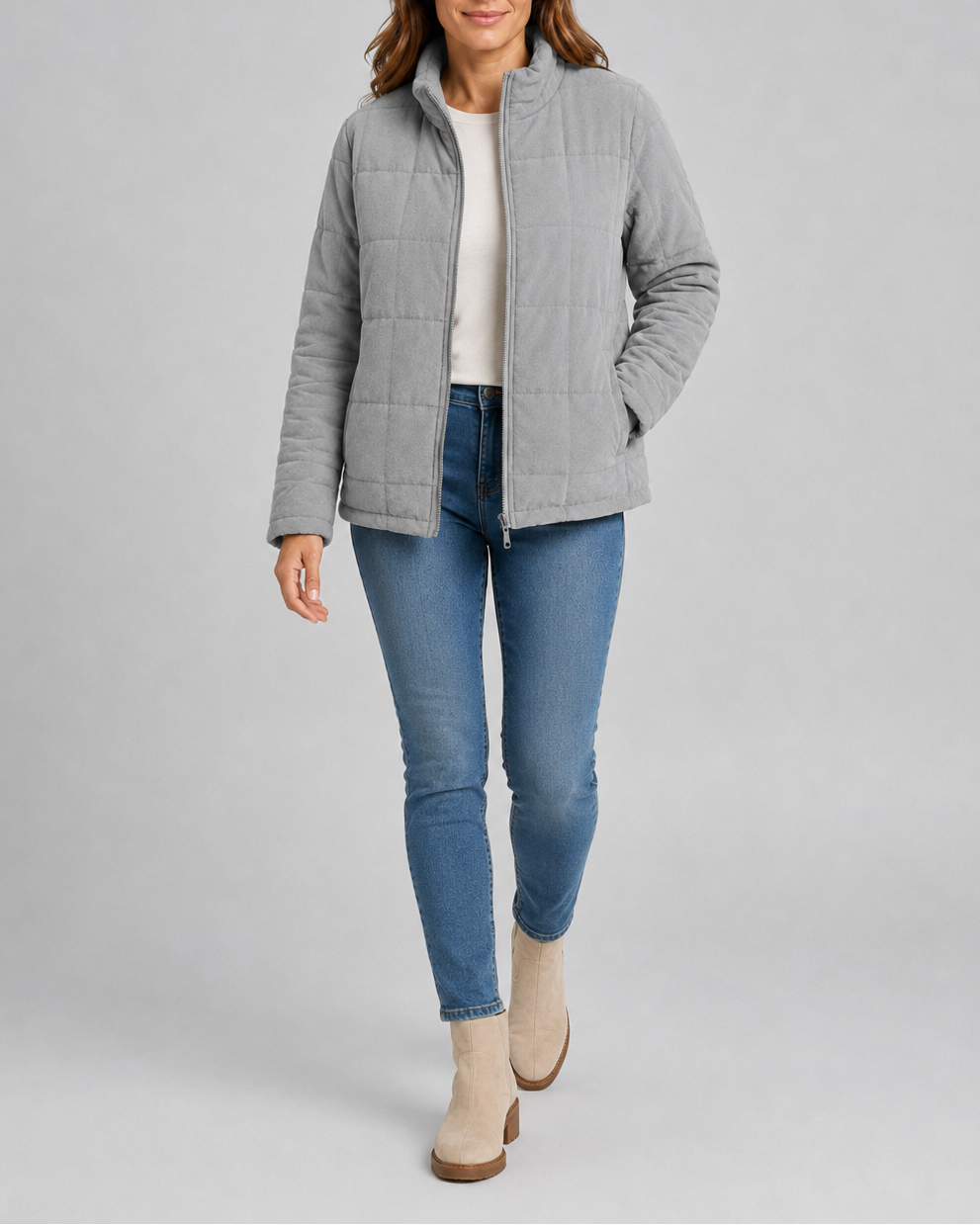 Journey | Gesteppte Jacke mit Stehkragen für Damen