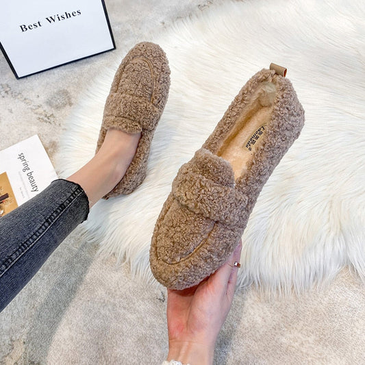 Allegra Flauschige Pantoffel-Sandalen für Damen