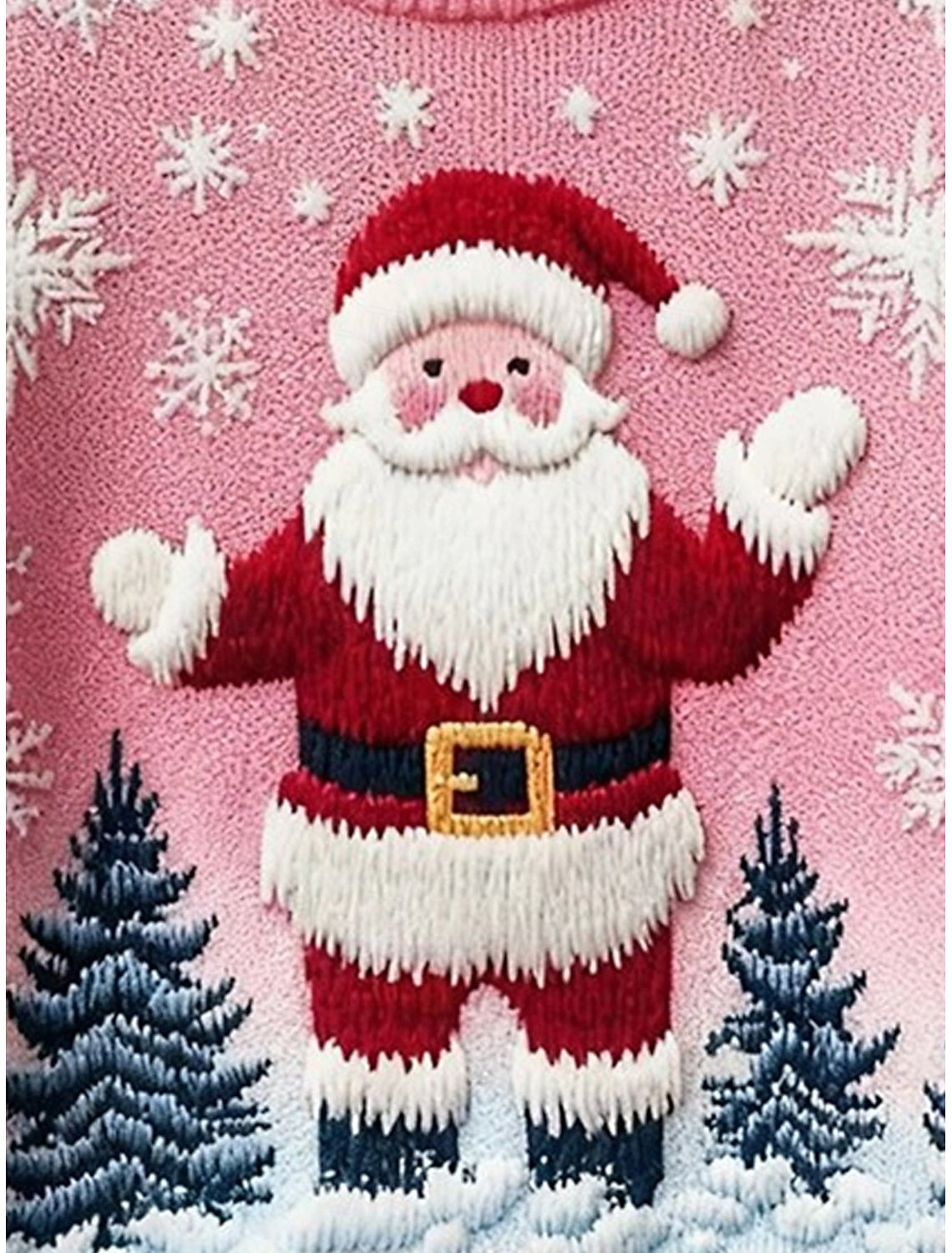 Annelie | Weihnachtspullover mit Santa-Motiv