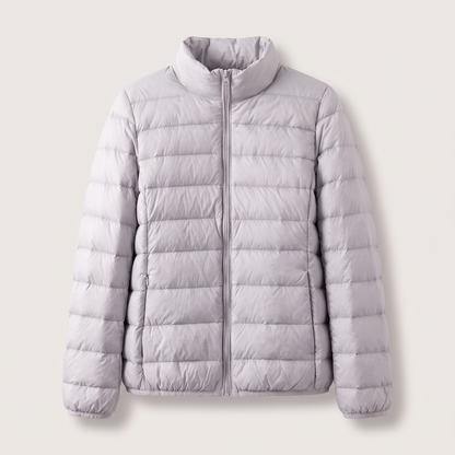 Daphnee | Winterjacke Damen Gesteppt Longline Stehkragen