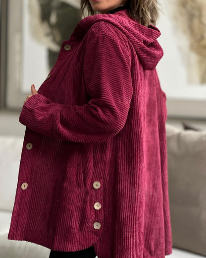 Nannika | Offene Lange Strickjacke mit Taschen für Damen