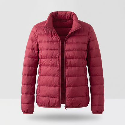 Daphnee | Winterjacke Damen Gesteppt Longline Stehkragen