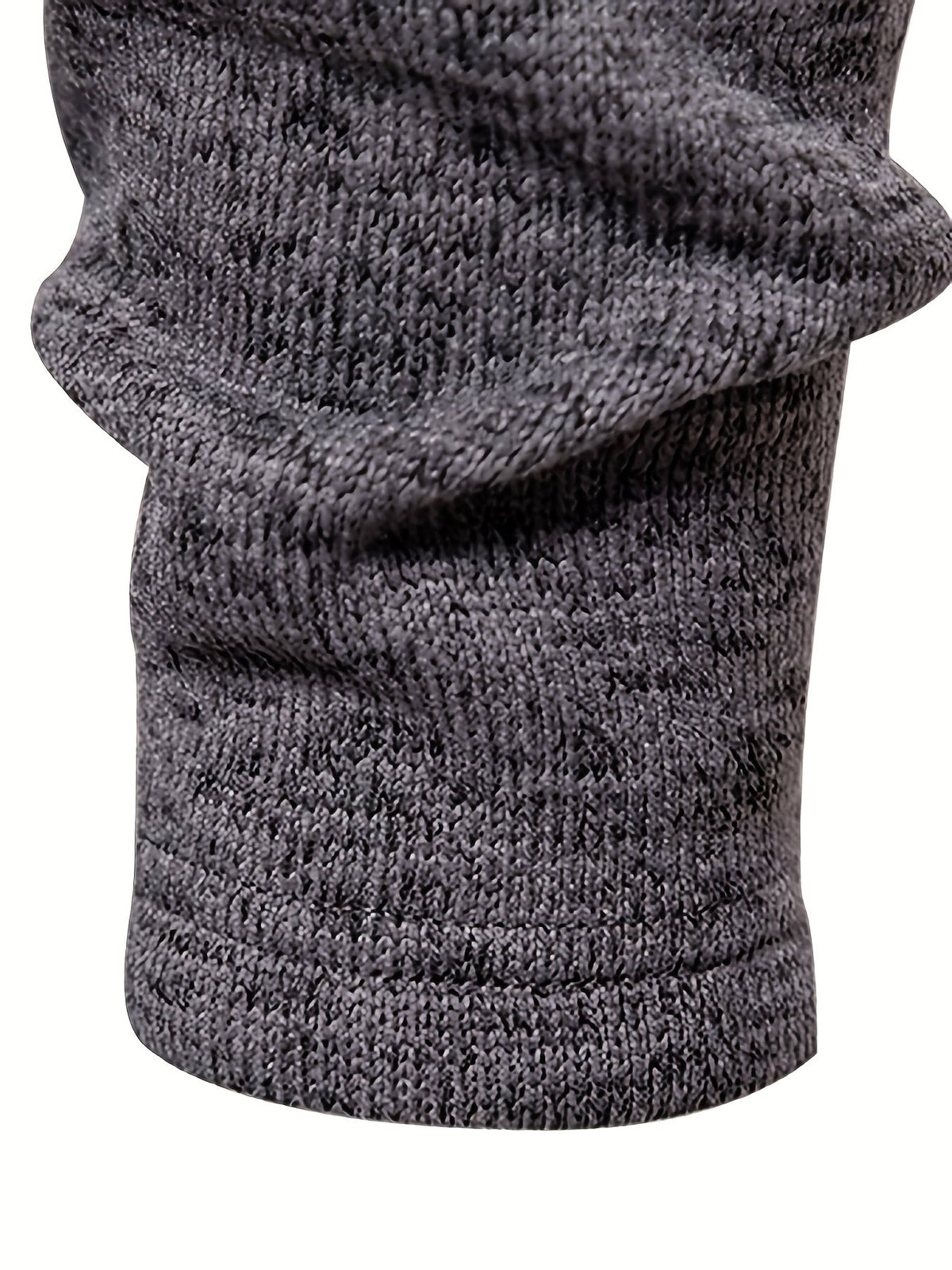 Emmanuel | Herren Strickpullover mit Knopfleiste Stehkragen