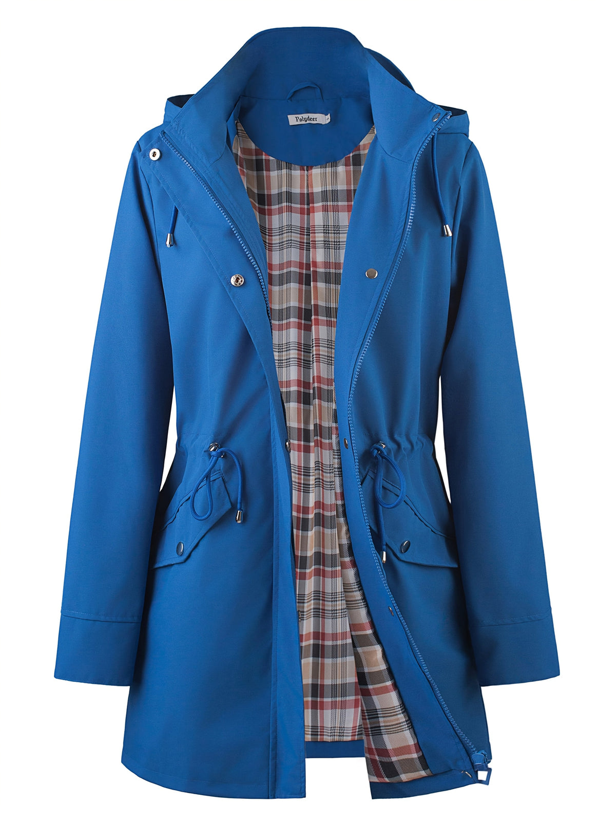 Eefje | Damen Winterjacke mit Kapuze und Kordelzug, Taillengürtel