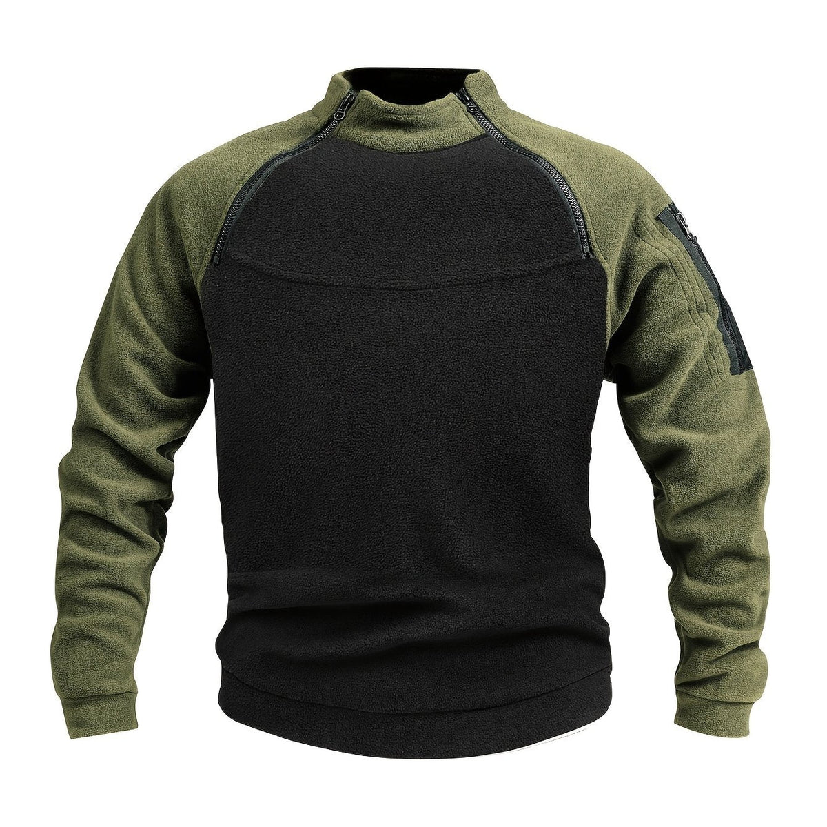 Emiel | Herren Strickpullover mit Reißverschluss Stehkragen