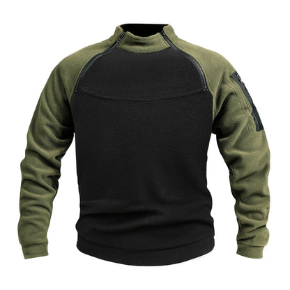 Emiel | Herren Strickpullover mit Reißverschluss Stehkragen