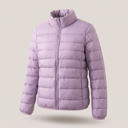 Daphnee | Winterjacke Damen Gesteppt Longline Stehkragen