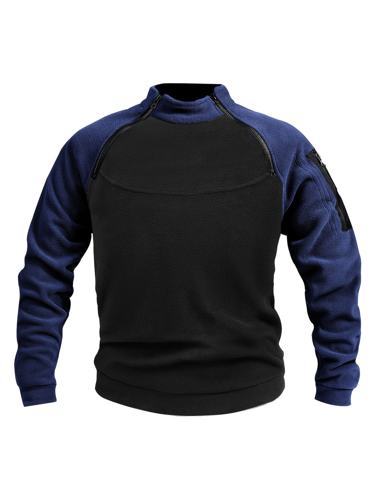 Emiel | Herren Strickpullover mit Reißverschluss Stehkragen