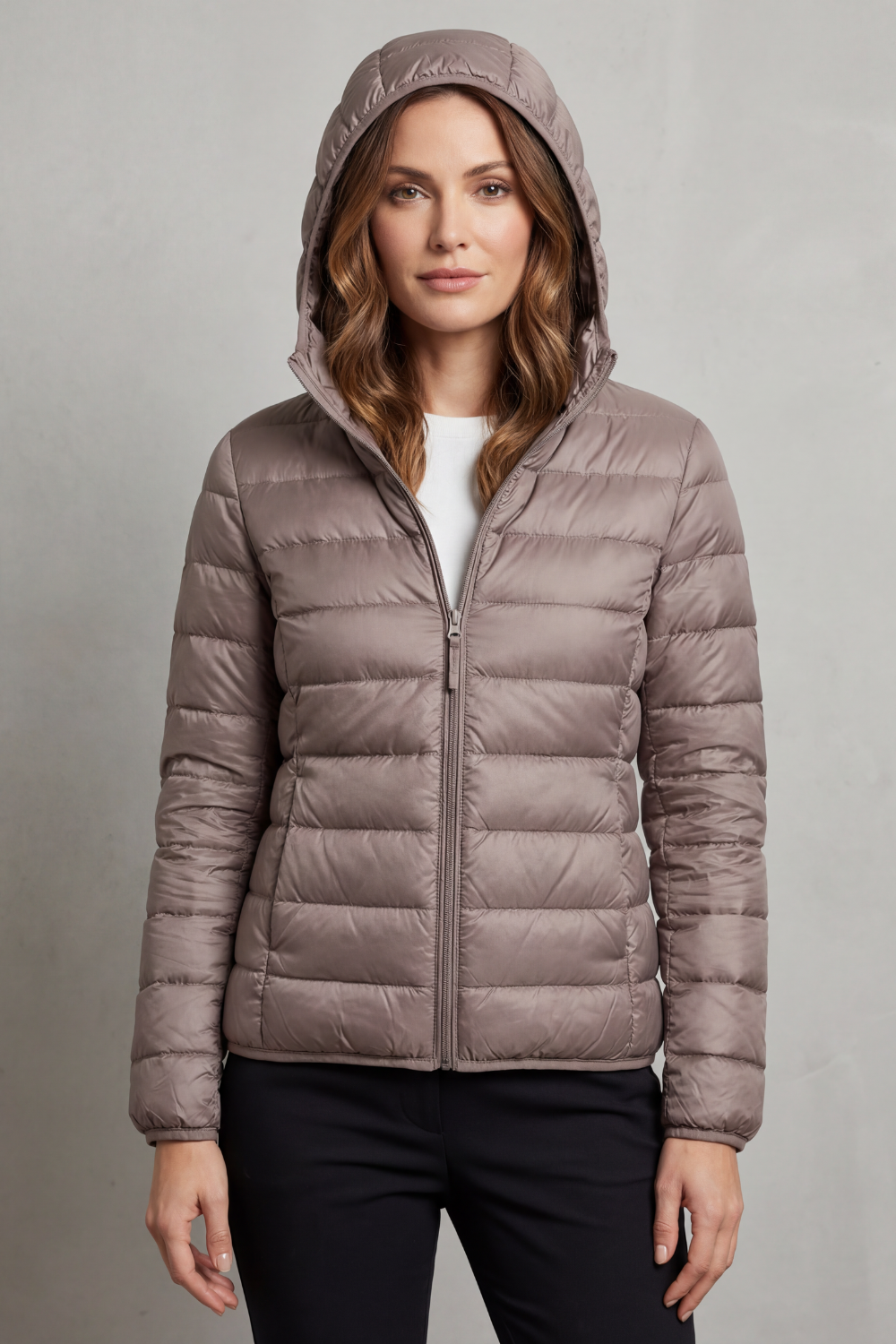 Freyana | Gesteppte Kapuzen Winterjacke Damen Leicht