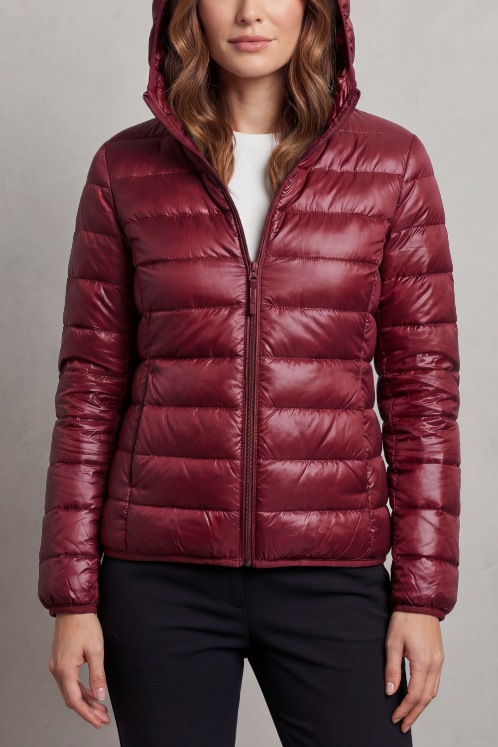 Freyana | Gesteppte Kapuzen Winterjacke Damen Leicht