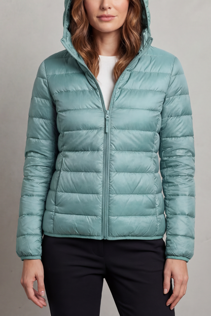 Freyana | Gesteppte Kapuzen Winterjacke Damen Leicht