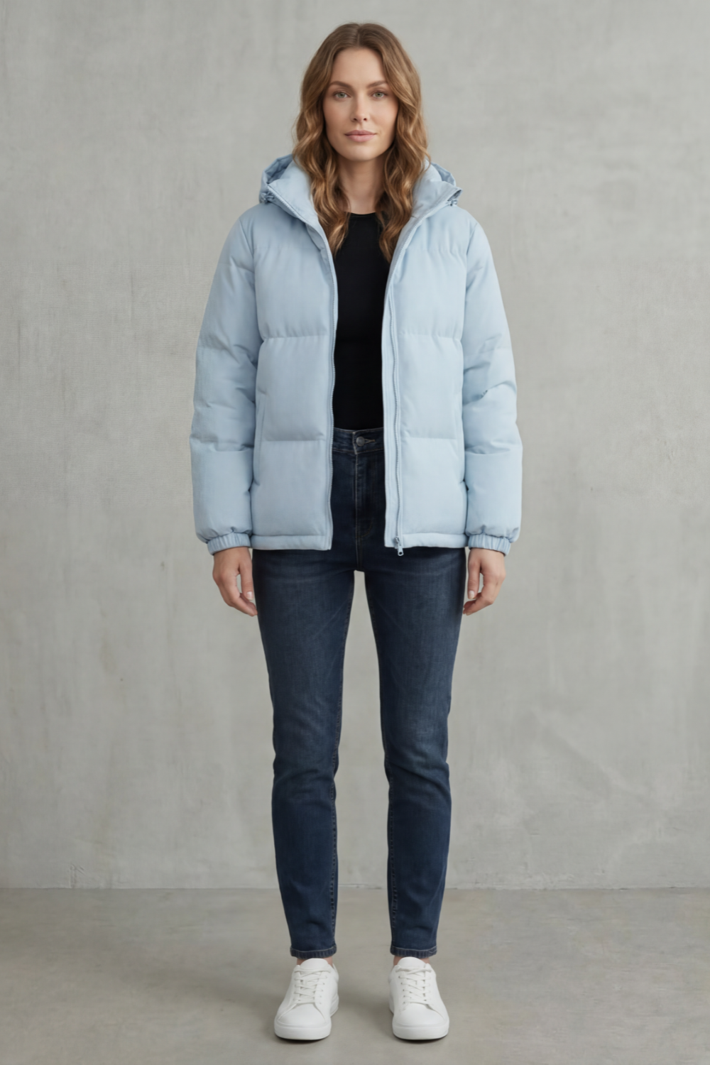 Heike | Gesteppte Kapuzenjacke mit Reißverschlusstaschen für Damen