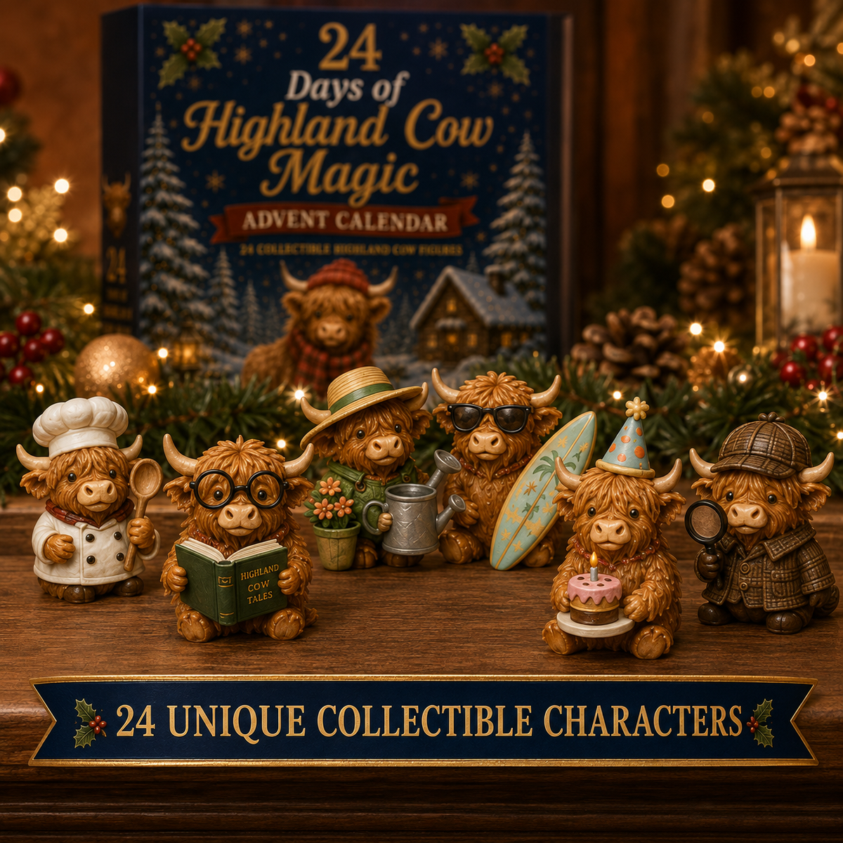Lenora | Adventskalender Weihnachtsgeschenke Hochlandrind Figuren