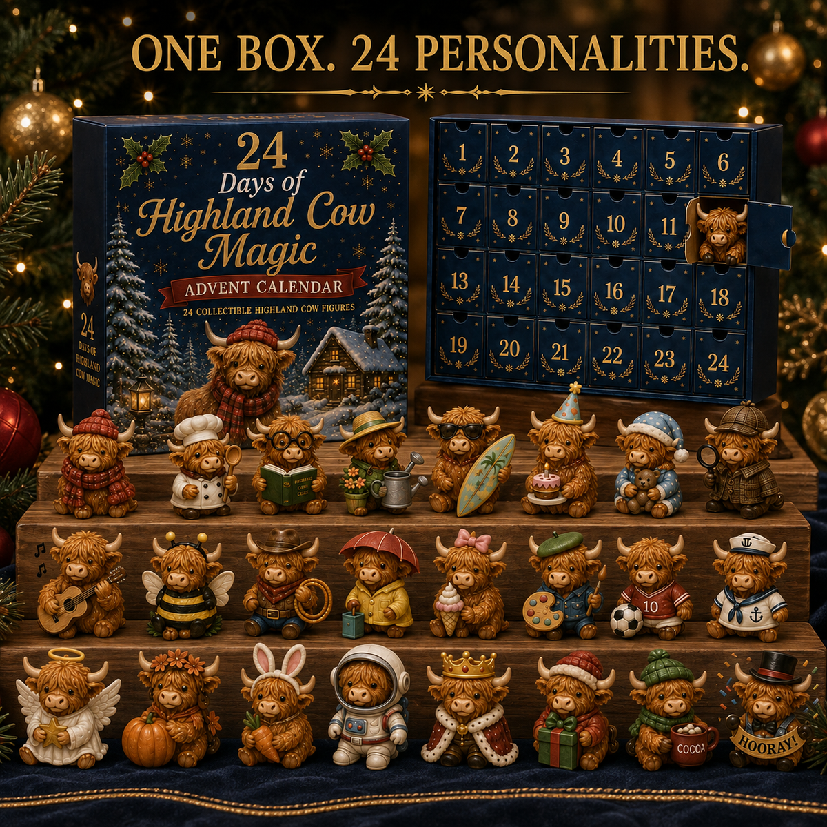 Lenora | Adventskalender Weihnachtsgeschenke Hochlandrind Figuren