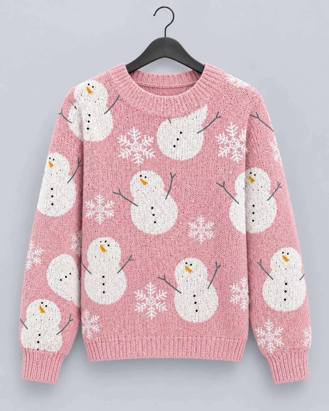 Frieda | Weihnachtspullover Damen mit Rentiermuster Rundhals