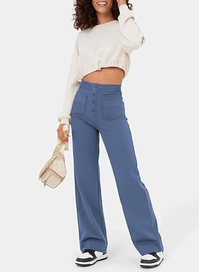 Merle | Elegante Damenhose gerade mit elastischem Bund