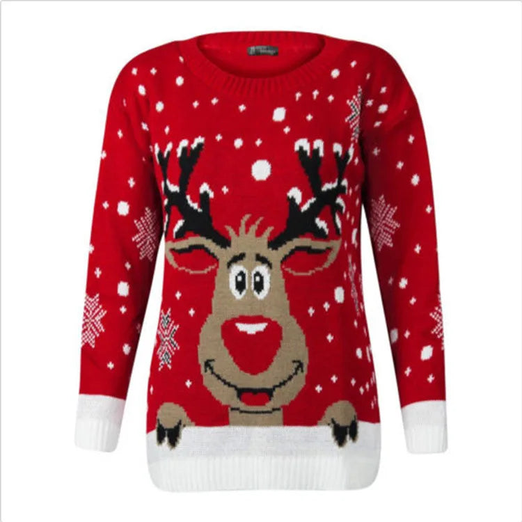 Ariana | Weihnachtspullover mit Rentier-Motiv