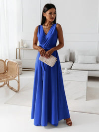 Tilda | Ärmelloses Wickelkleid mit V-Ausschnitt für Damen