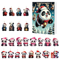 Wenche | Adventskalender Weihnachtsgeschenke Panda Anhänger Set