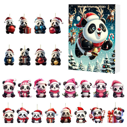 Wenche | Adventskalender Weihnachtsgeschenke Panda Anhänger Set