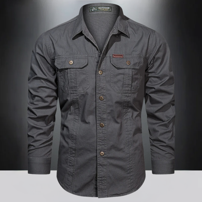 Job | Herren Outdoor Hemd Langarm mit Brusttaschen