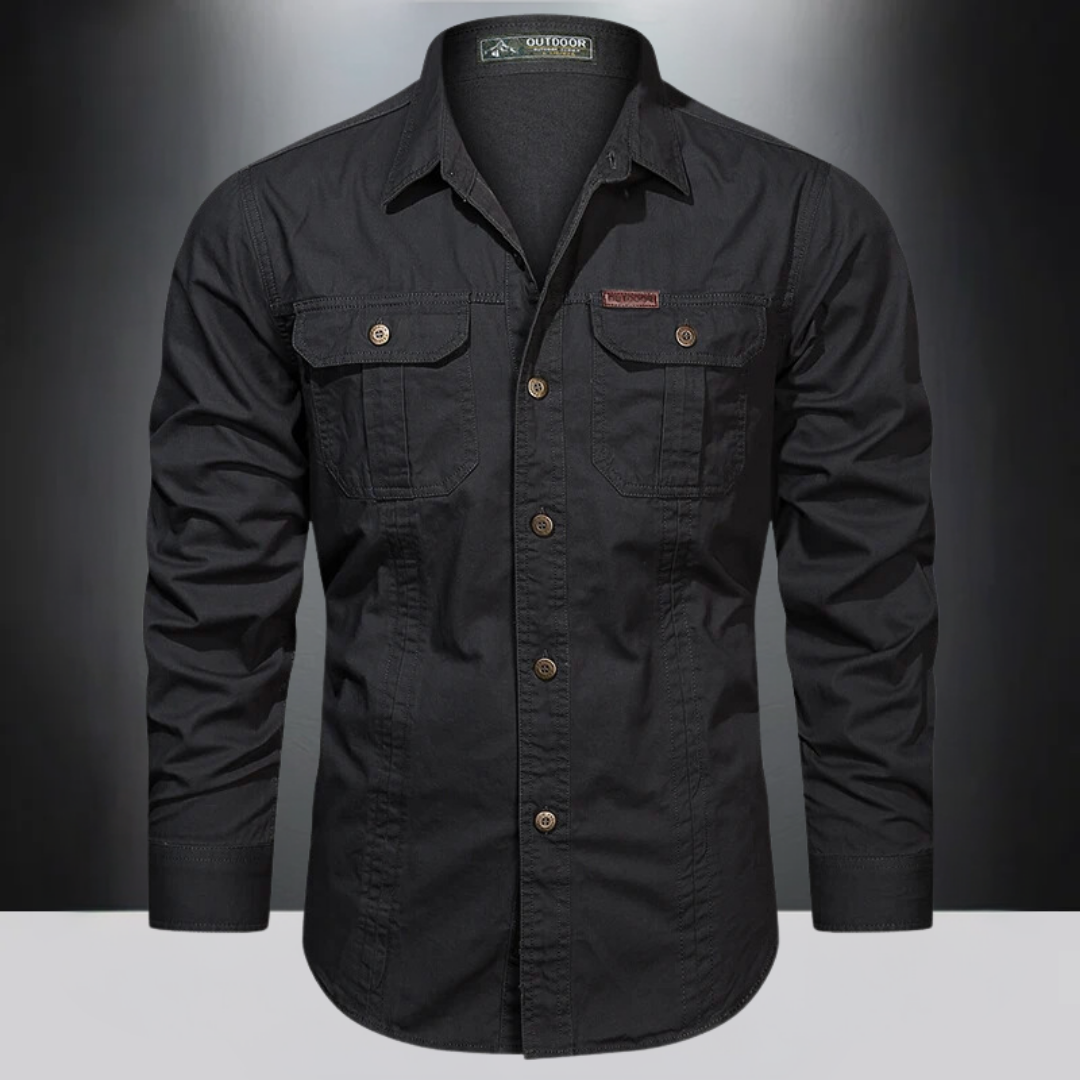 Job | Herren Outdoor Hemd Langarm mit Brusttaschen