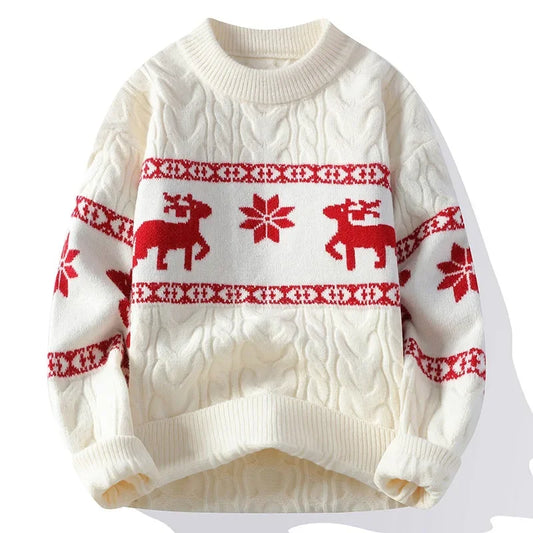 Colby | Weihnachtspullover Rentier Norwegermuster Herren