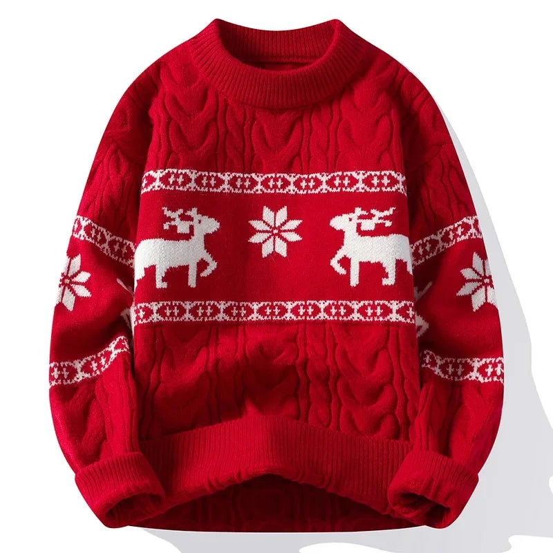 Colby | Weihnachtspullover Rentier Norwegermuster Herren