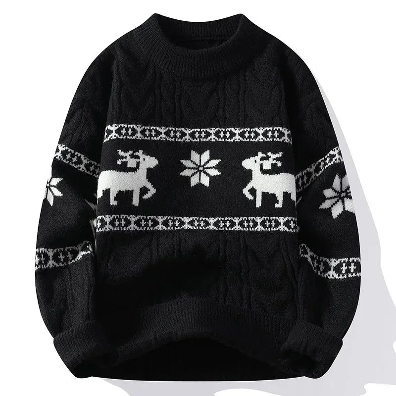 Colby | Weihnachtspullover Rentier Norwegermuster Herren