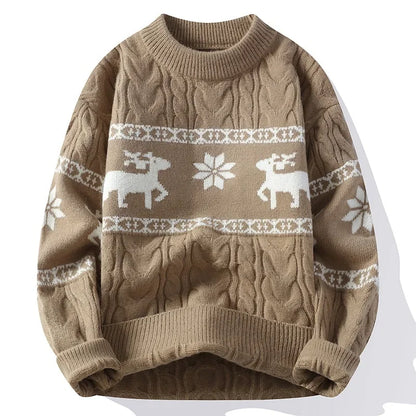 Colby | Weihnachtspullover Rentier Norwegermuster Herren