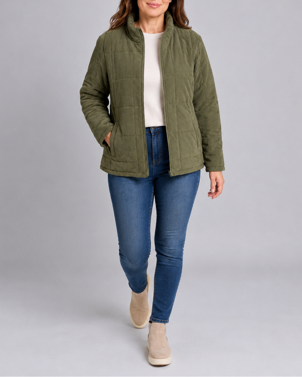 Journey | Gesteppte Jacke mit Stehkragen für Damen