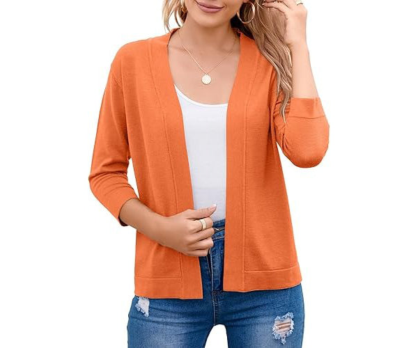 Asta | Damen Kurze Strickjacke mit offenem Schnitt