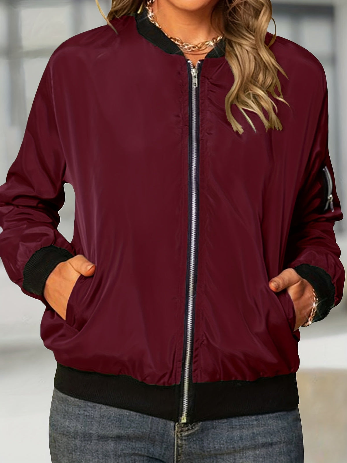 Chloé | Bomber Jacket mit Reißverschluss für Damen
