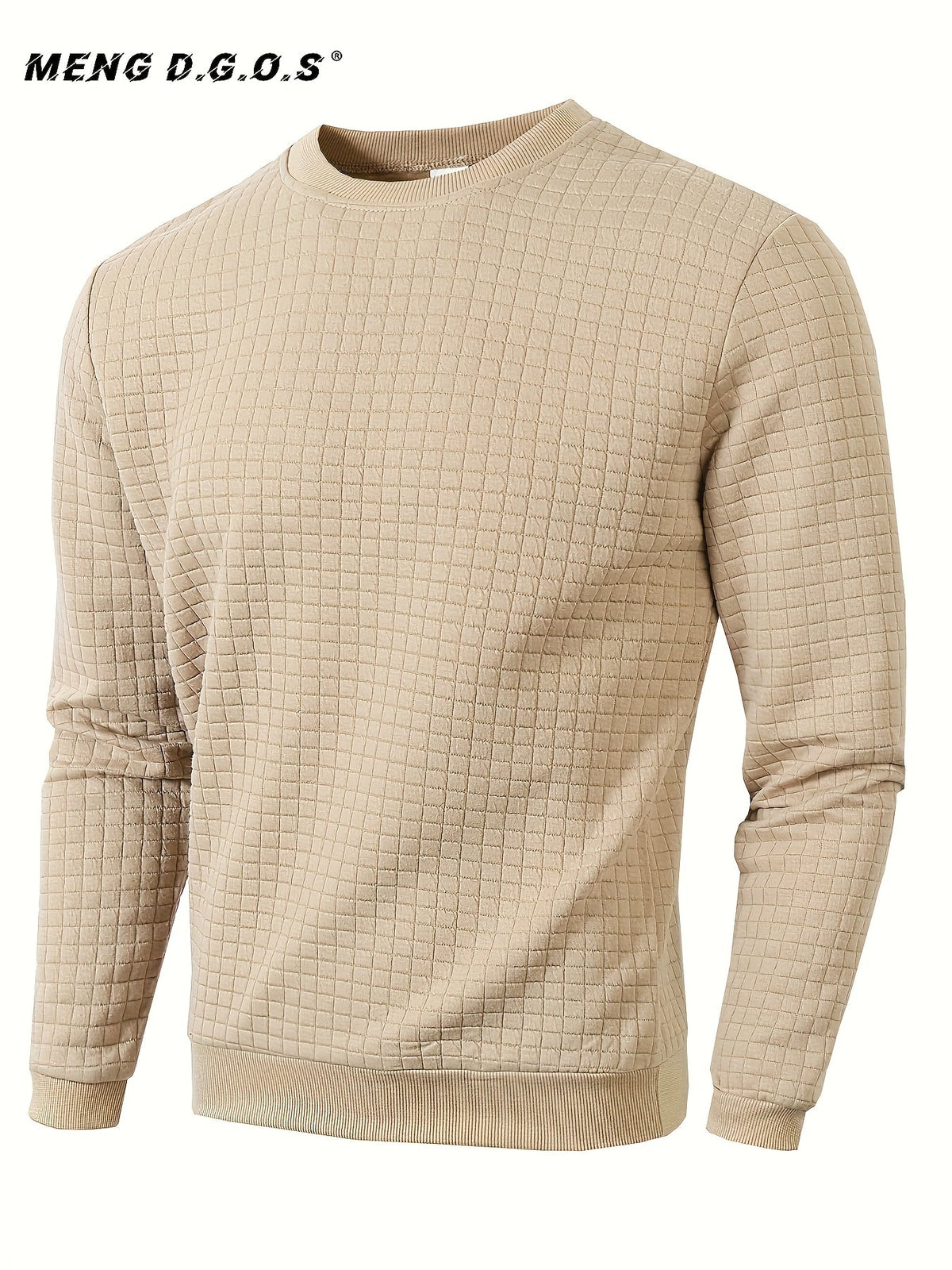 Alfred | Herren Strukturierter Karo Sweatshirt Langarm