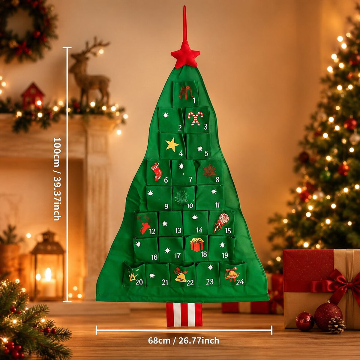 Sabine | Adventskalender Weihnachtsgeschenke Stoff-Tannenbaum