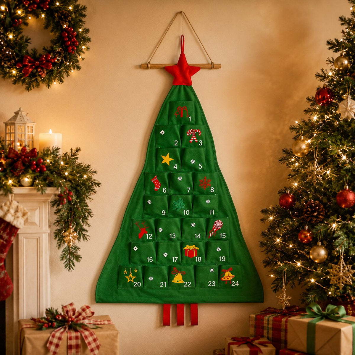 Sabine | Adventskalender Weihnachtsgeschenke Stoff-Tannenbaum