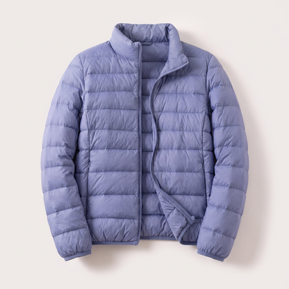 Daphnee | Winterjacke Damen Gesteppt Longline Stehkragen