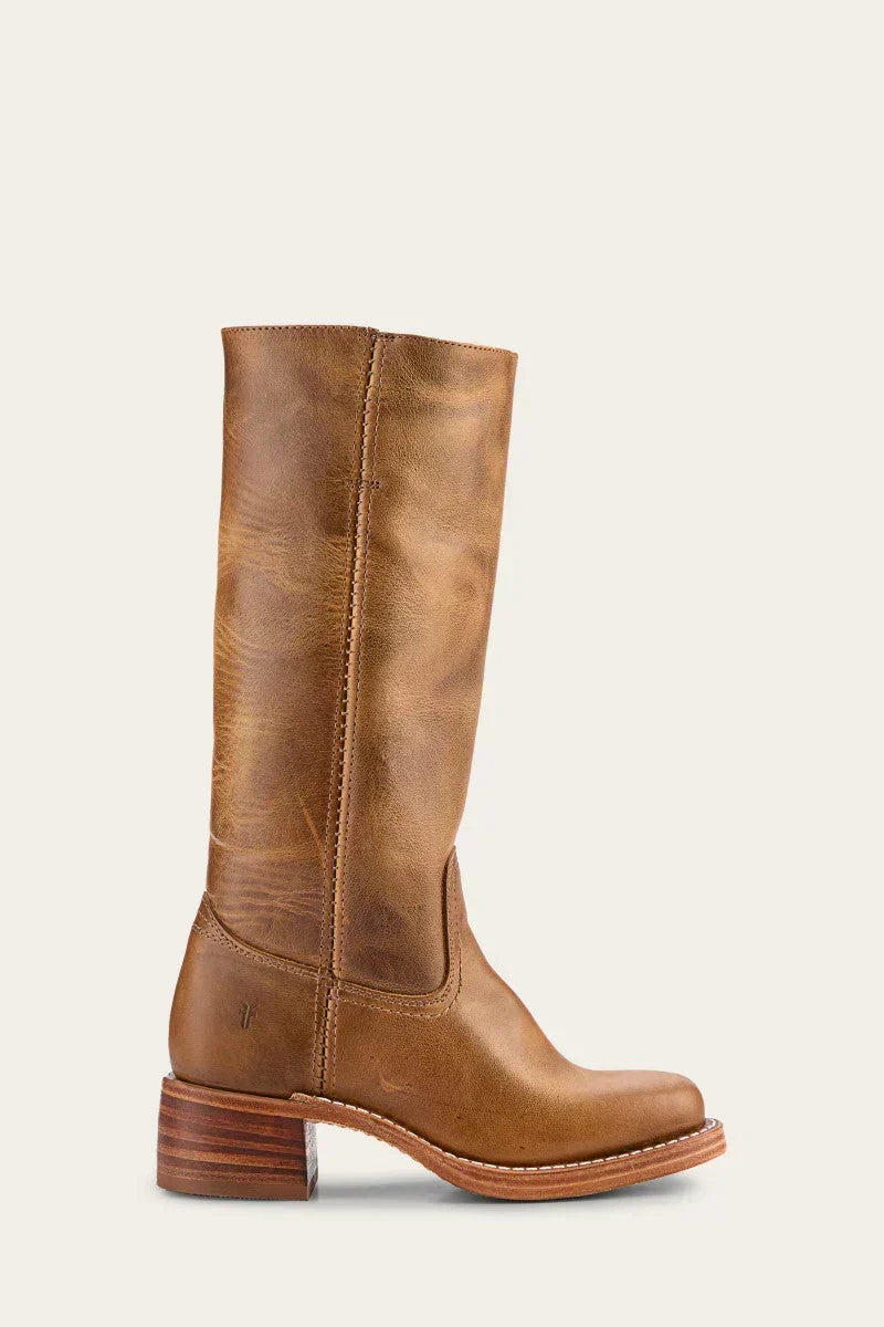 Olivia | Schmale Damenstiefel mit Reißverschluss und Absatz