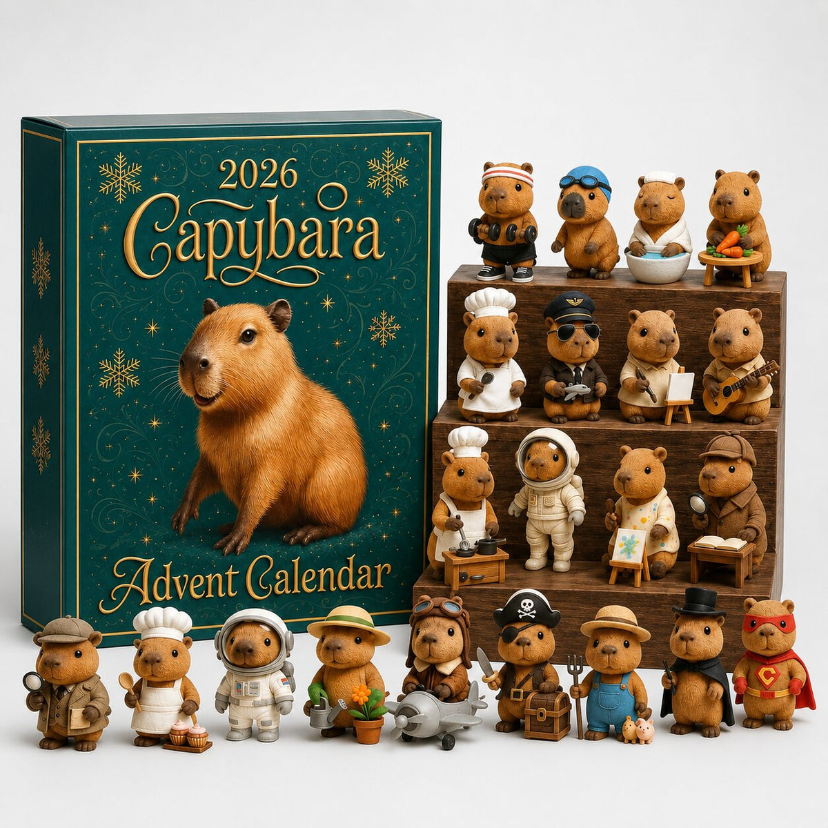 Hiltje | Adventskalender Weihnachtsgeschenke Capybara 24 Türchen