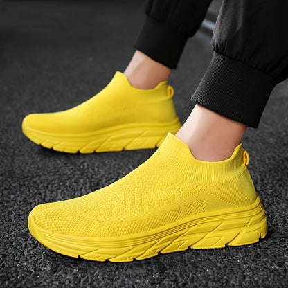 Daniel | Herren Slip-On Sneaker mit Strickschaft, Ademend, Sportlich