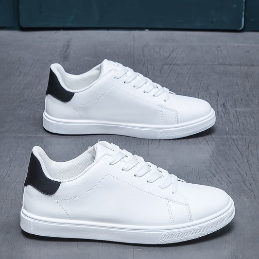 Damien | Herren Sneaker mit Schnürung und Blockabsatz, White