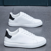Damien | Herren Sneaker mit Schnürung und Blockabsatz, White