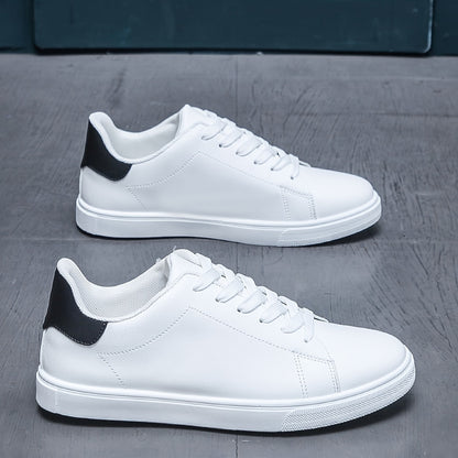 Damien | Herren Sneaker mit Schnürung und Blockabsatz, White