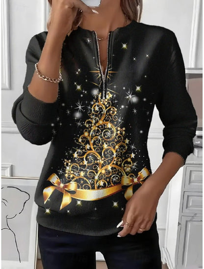Adelaide | Weihnachtspullover Damen mit Reißverschluss