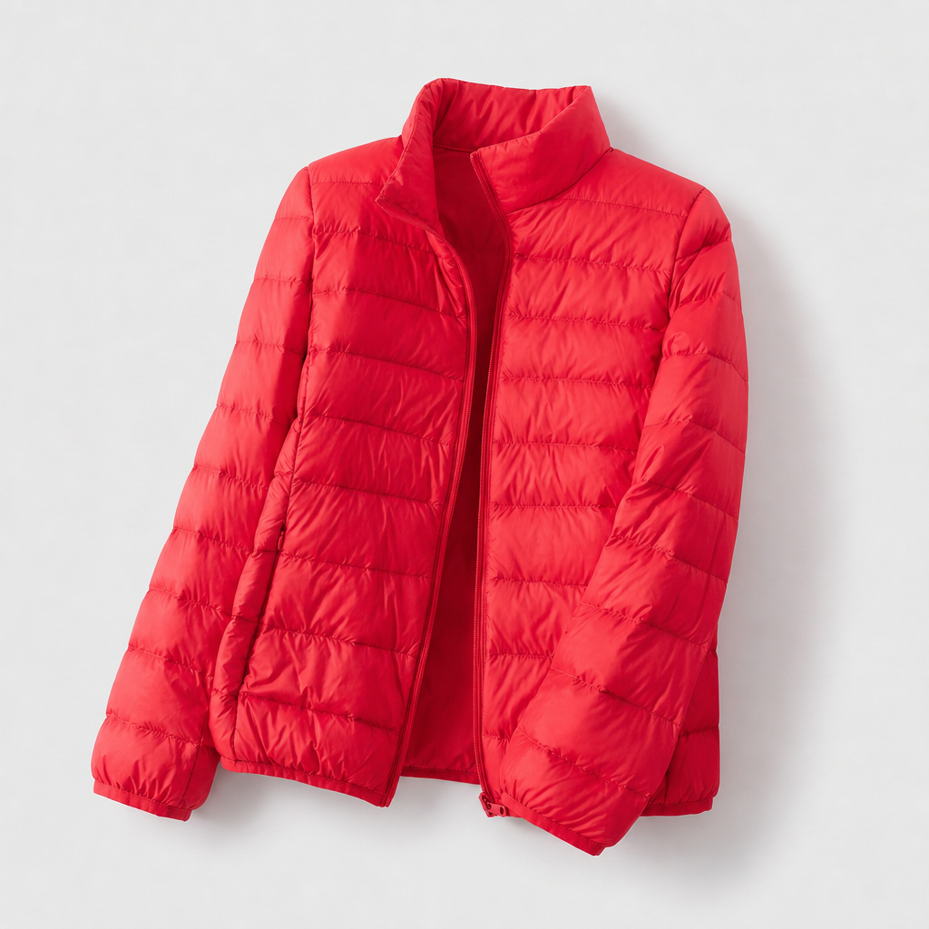 Daphnee | Winterjacke Damen Gesteppt Longline Stehkragen
