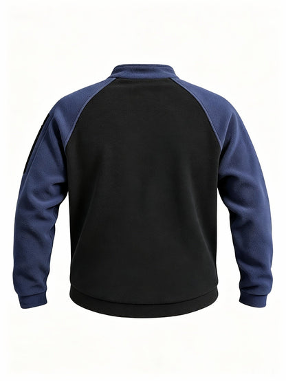 Emiel | Herren Strickpullover mit Reißverschluss Stehkragen