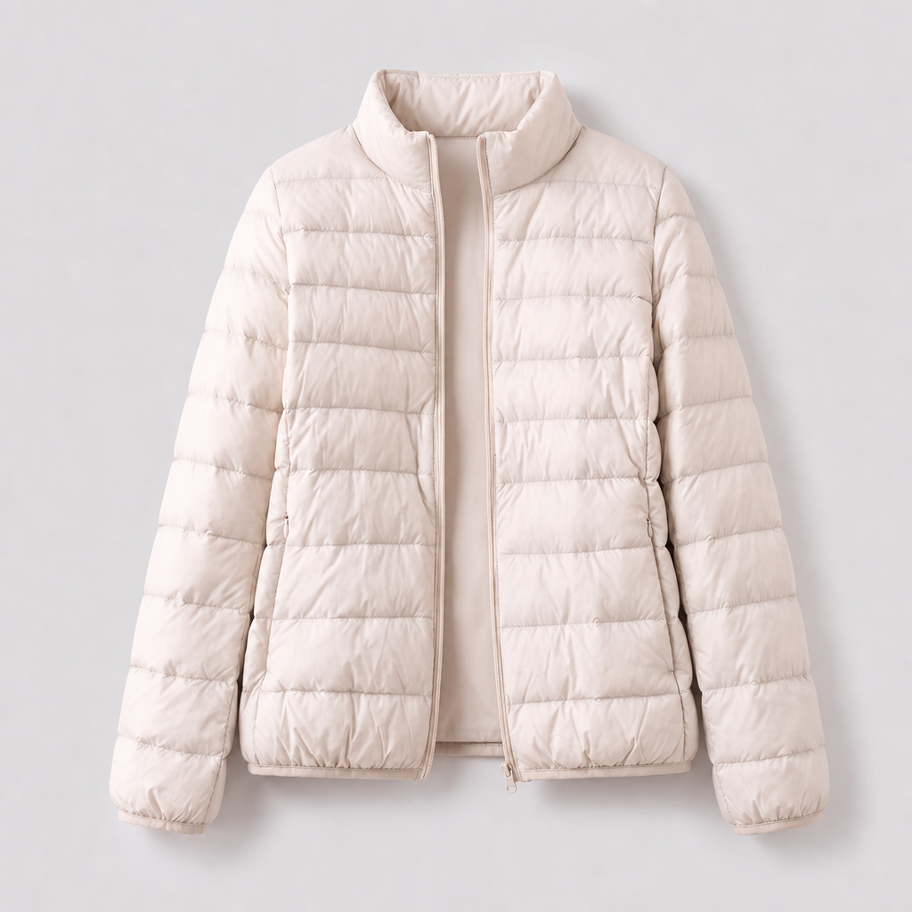 Daphnee | Winterjacke Damen Gesteppt Longline Stehkragen