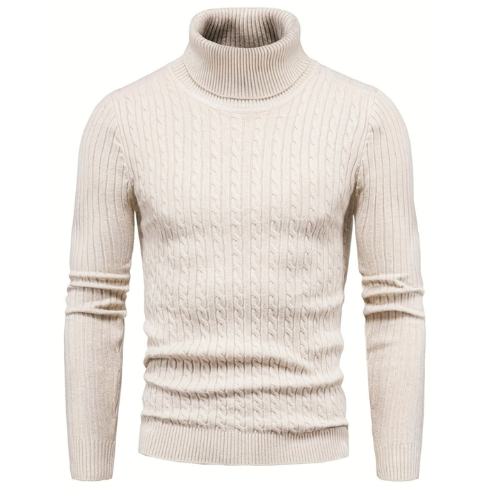 Lucas | Herren Rollkragenpullover Schmale Passform Feinstrick